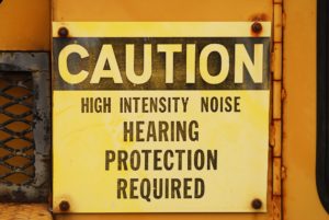 Noise Caution Sign